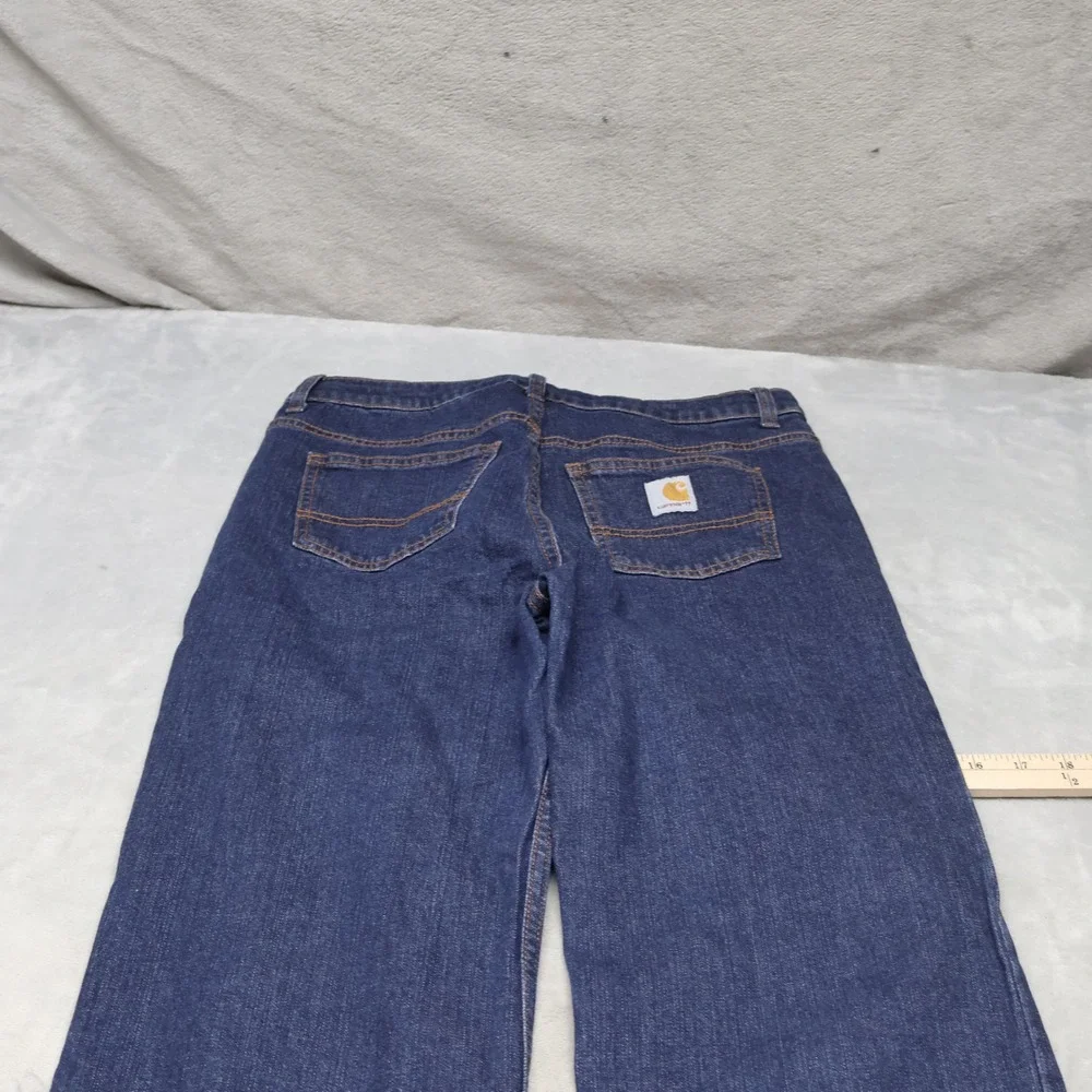 Carhartt Jeans Boys 16 Dark Wash Denim 5-Pocket Classic Straight Casual 28x34